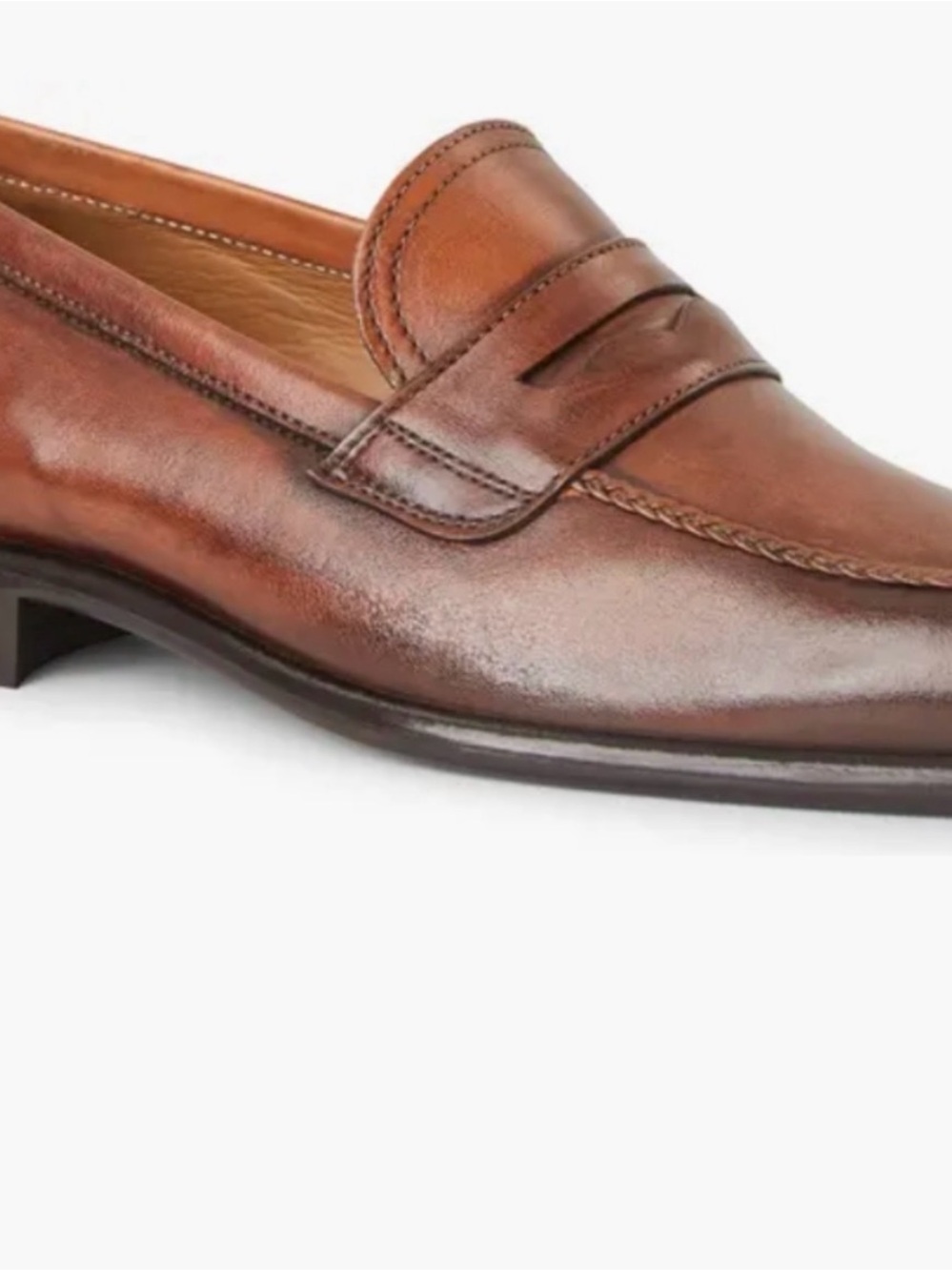 Bruno Magli Brown Leather Penny Loafers Like New! With Box